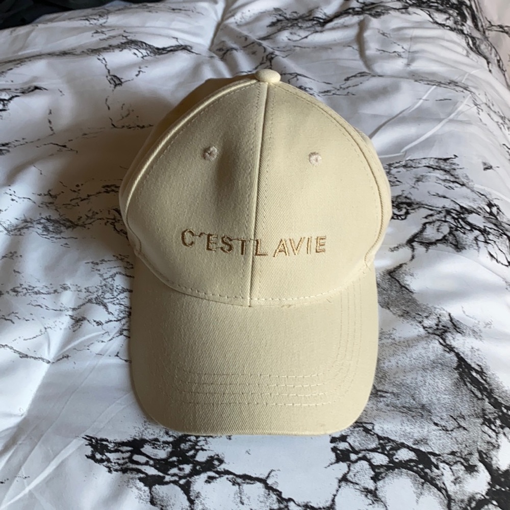 Letter embroidered baseball cap